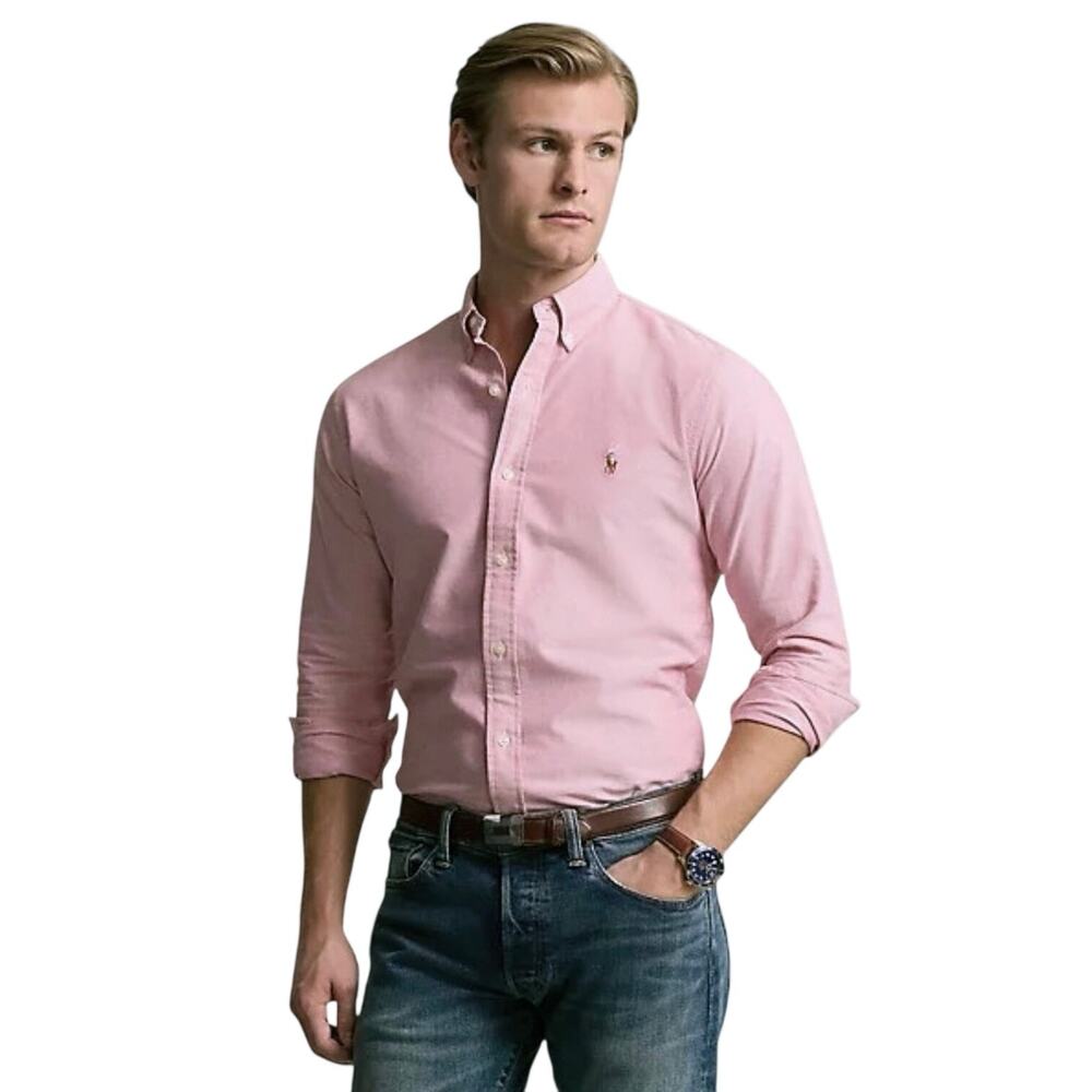 RALPH LAUREN Men’s Classic Fit Long Sleeve Button Up Oxford Shirt